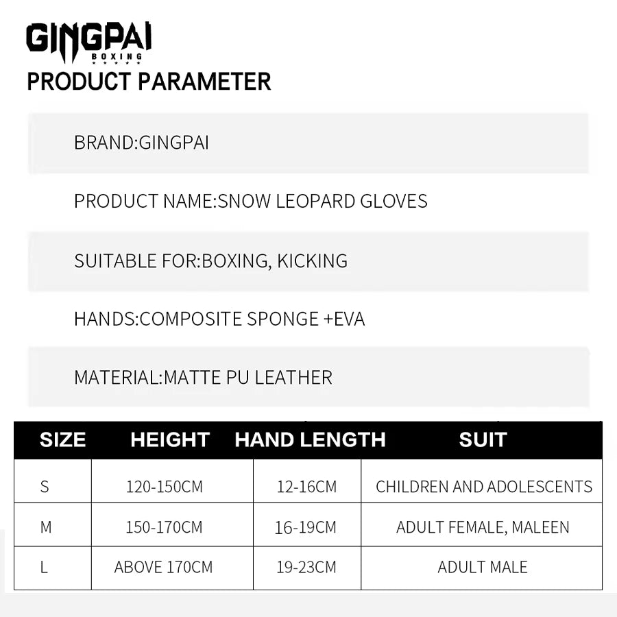Gingpai MMA Sparring Gloves