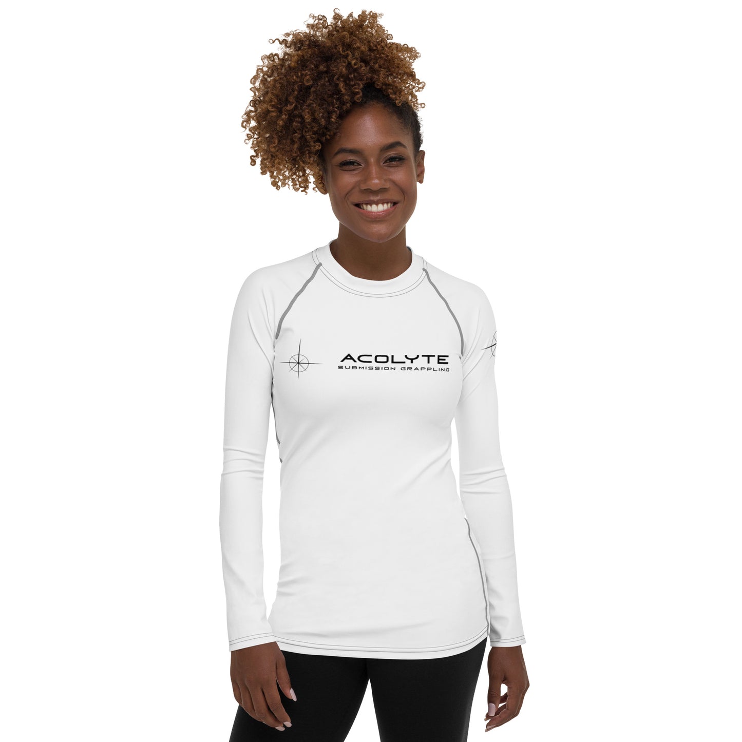 ACOLYTE SUBMISSION GRAPPLING - Women's White Rash Guard Unranked