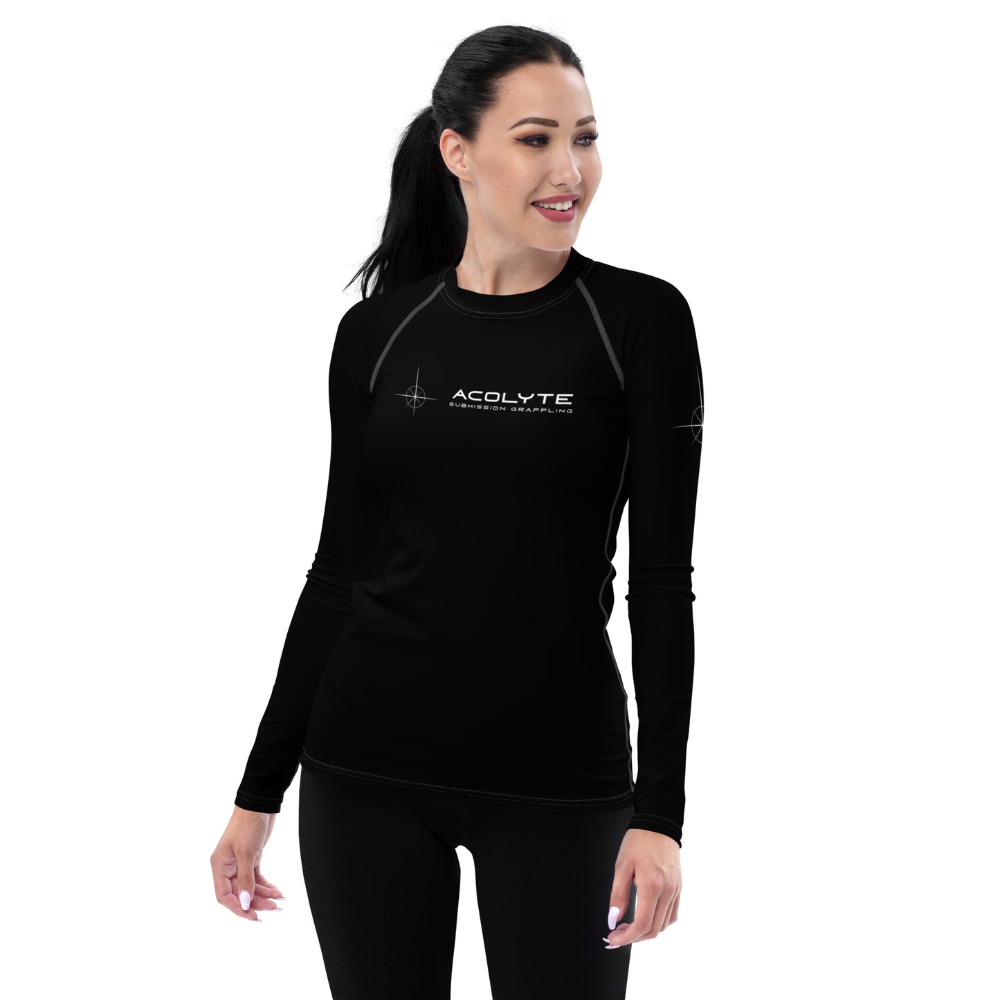 ACOLYTE SUBMISSION GRAPPLING - Women's Black Rash Guard Unranked