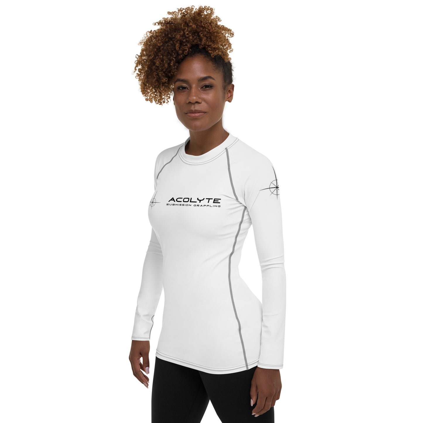 ACOLYTE SUBMISSION GRAPPLING - Women's White Rash Guard Unranked