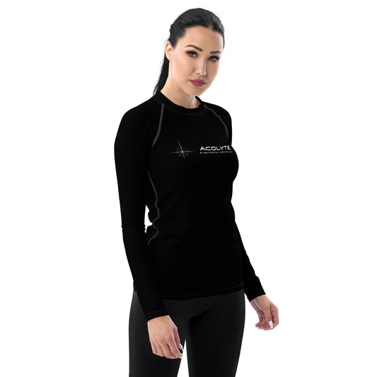 ACOLYTE SUBMISSION GRAPPLING - Women's Black Rash Guard Unranked